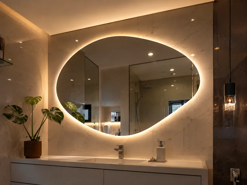 Vidro sob medida para bancada e parede decorativa